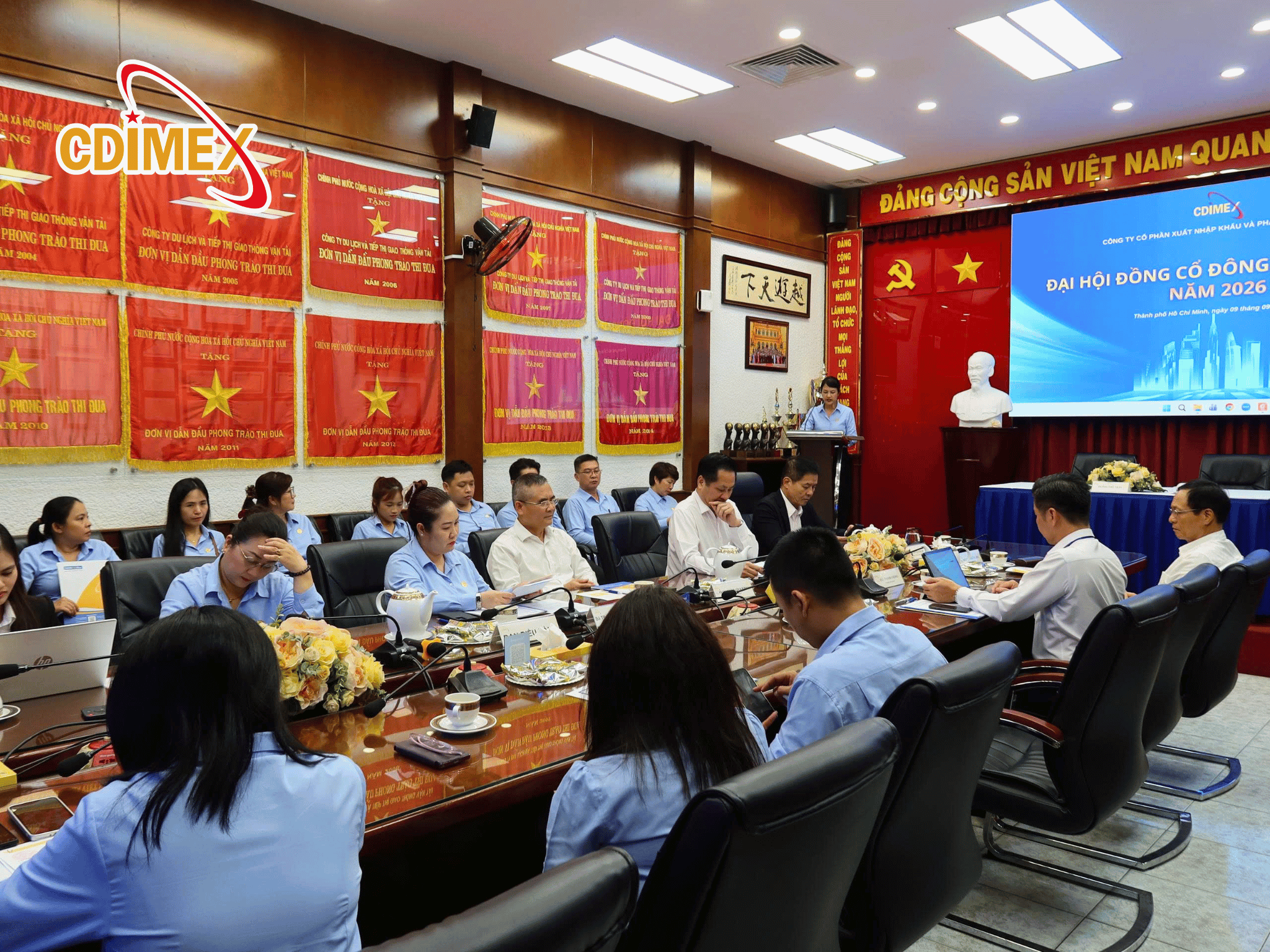 Toàn cảnh không gian hội trường Đại hội đồng Cổ đông Bất thường CDIMEX năm 2026