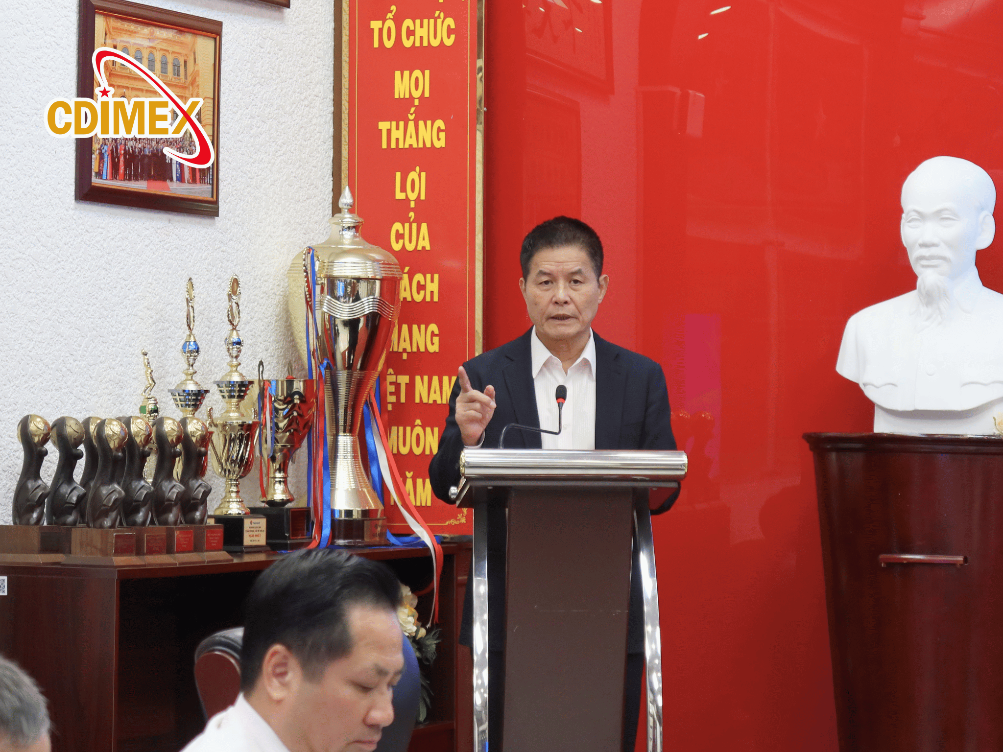 Tân Chủ tịch HĐQT Nguyễn Quốc Kỳ phát biểu